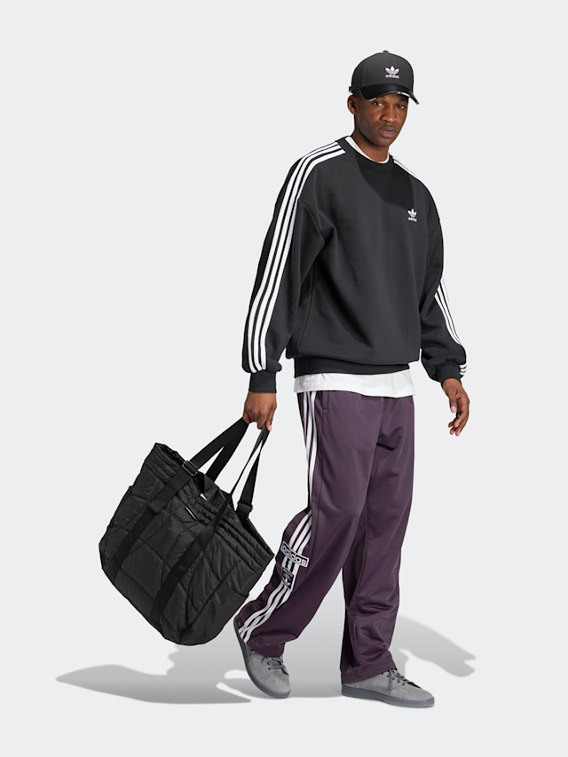 adidas Originals, Oversized 3-Streifen Crew Sweatshirt, black, Image 5 of 5