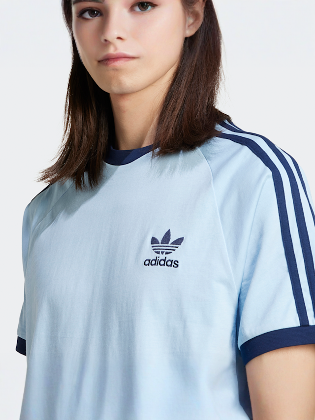 adidas Originals, 3-Streifen T-Shirt, blue, Image 3 of 5