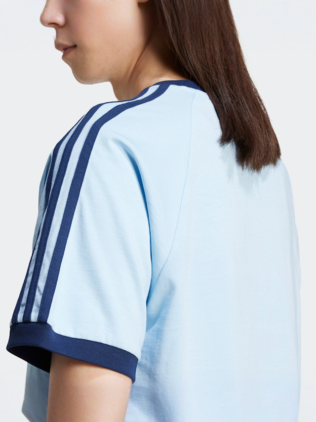 adidas Originals, 3-Streifen T-Shirt, blue, Image 4 of 5