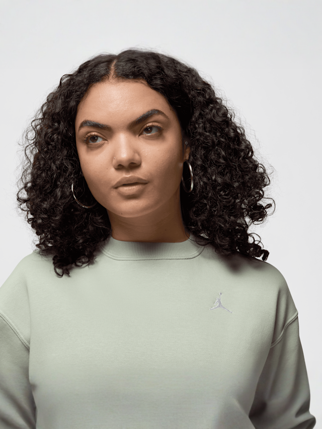 Jordan, Brooklyn Fleece Crew Sweatshirt, green, Image 3 of 5