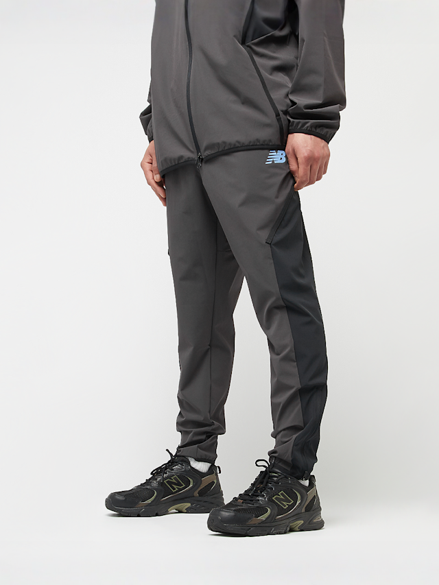 New Balance, Woven Tapered Track Pant, szary, Obraz 1 z 4