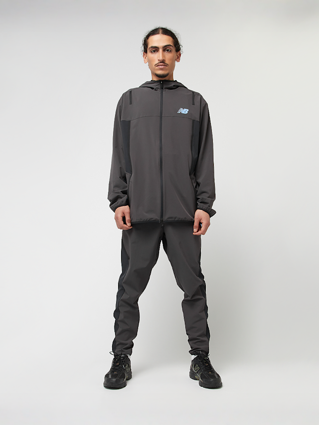 New Balance, Woven Tapered Track Pant, szary, Obraz 4 z 4
