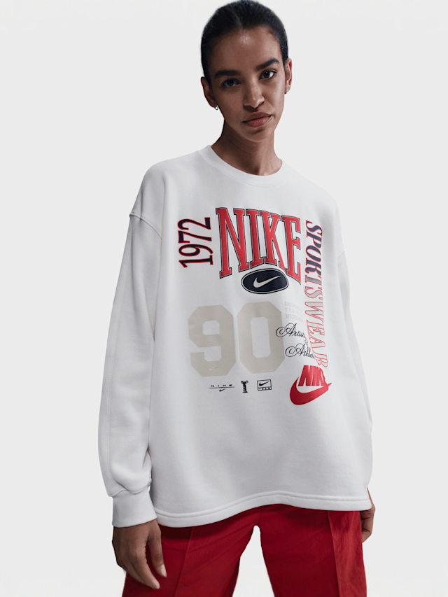 Nike, Sportswear Street Fleece Crew, beige, Image 1 of 4