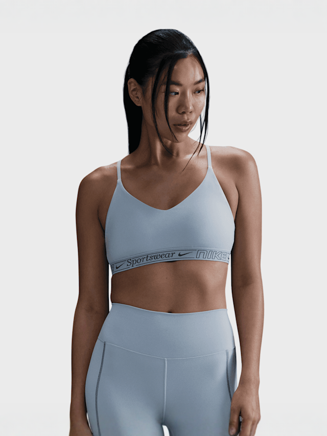 Nike, Indy Bra, blue, Image 1 of 5
