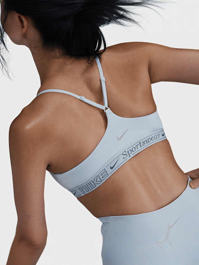 Nike, Indy Bra, blue, Image 4 of 5