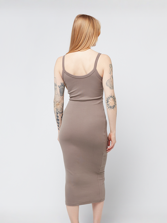 Nike, Sportswear Chill Knit Mini-Rib Tank Dress, bruin, Afbeelding 2 van 4