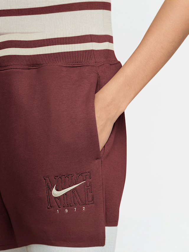Nike, Sportswear Phoenix Fleece High-Rise Graphics Wide Pants, rood, Afbeelding 3 van 4