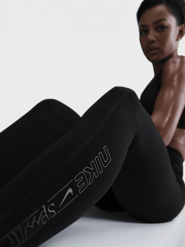 Nike, One Dri-Fit High Rise Tight, black, Image 5 of 7