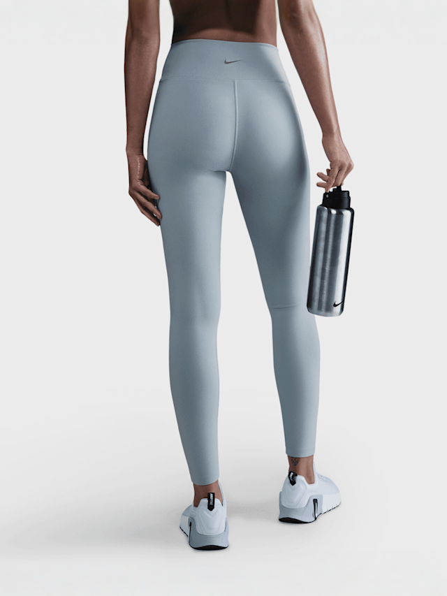 Nike, One Fitted High-Rise Leggings, blue, Image 2 of 6