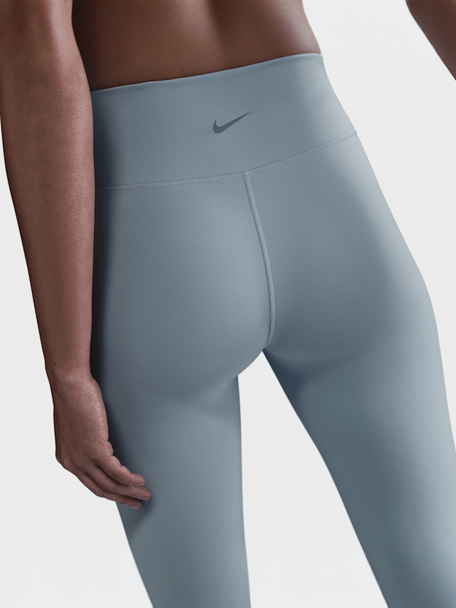 Nike, One Fitted High-Rise Leggings, blue, Image 4 of 6