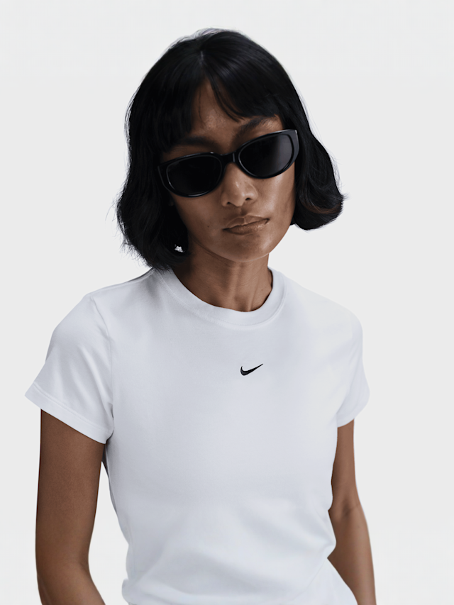 Nike, Sportswear Chill Knit Crop Top, wit, Afbeelding 3 van 4