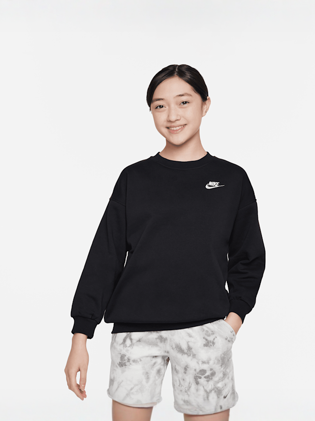 Nike, Sportswear Club Fleece Oversized Crew, black, Image 1 of 4