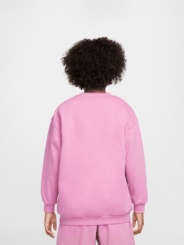 Nike, Sportswear Club Fleece Oversized Crew, Pink, Image 2 of 4