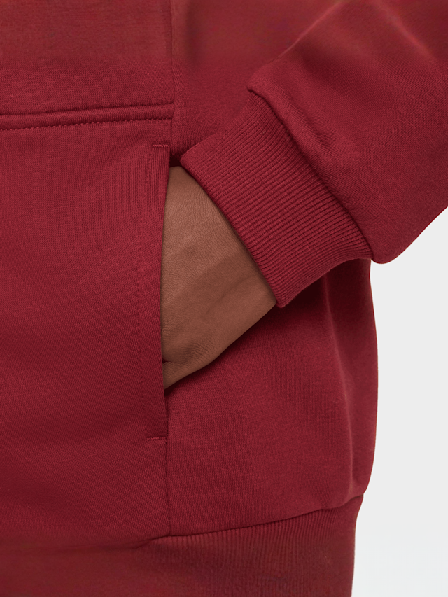 Nike, Sportswear Club Fleece Oversized Full-Zip Hoodie, rood, Afbeelding 5 van 7