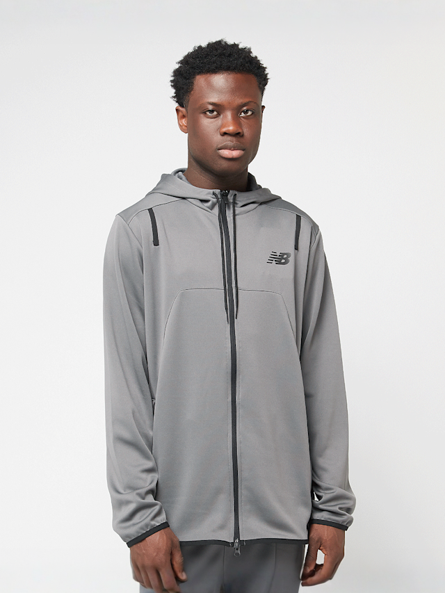 New Balance, Knitted Full Zip Jacket, grey, Image 1 of 4