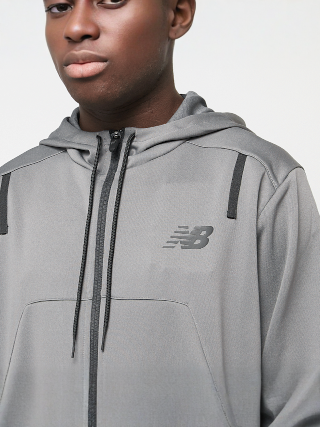 New Balance, Knitted Full Zip Jacket, grey, Image 3 of 4