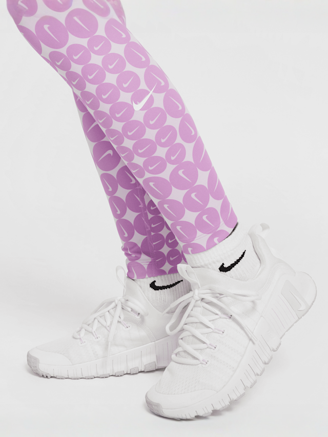 Nike, One Dri-FIT All Over Print Leggings, purple, Image 4 of 5