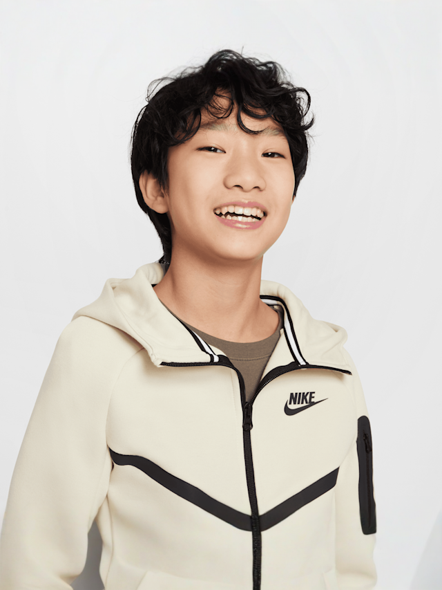 Nike, Sportswear Tech Fleece Full-Zip Hoodie, beige, Image 3 of 9
