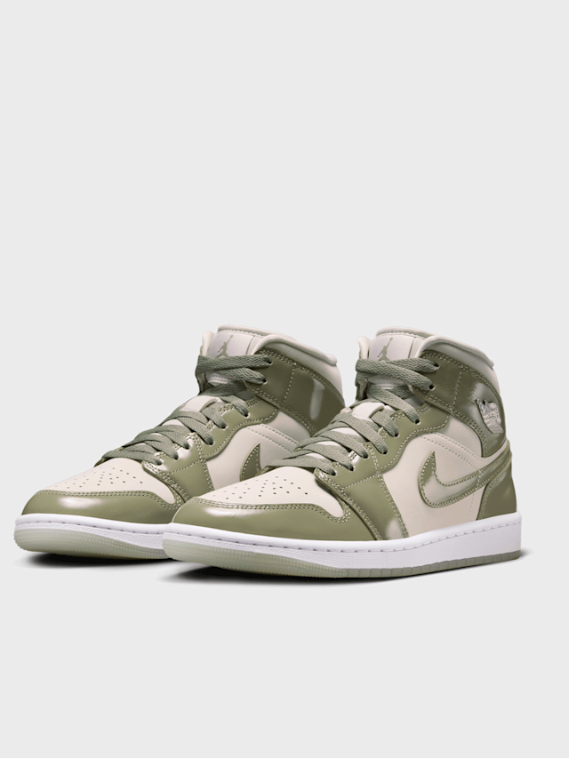 Jordan, Air Jordan 1 Mid SE summit white/blue chill-black, green, Image 4 of 8