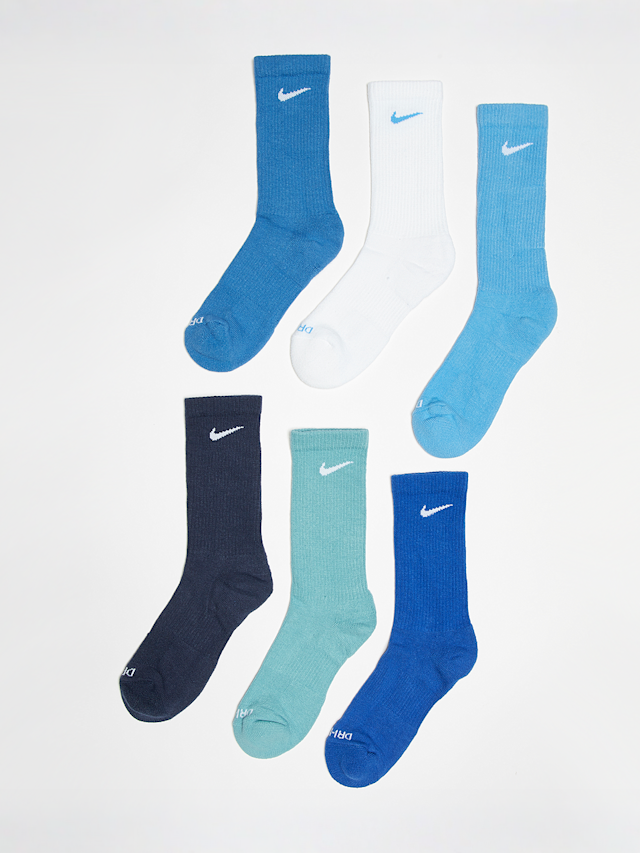 Nike, 6 PACK - Everyday Plus Cushioned, blauw, Afbeelding 1 van 2