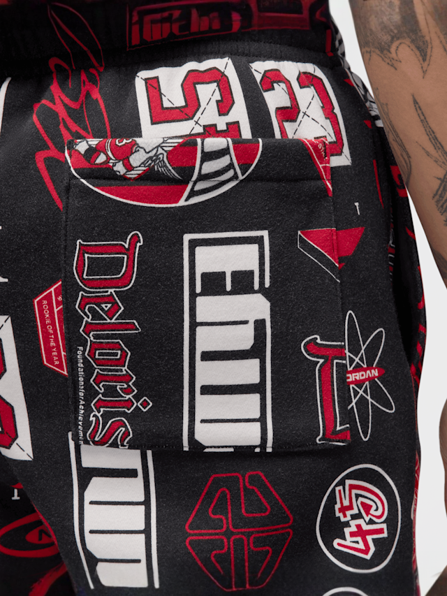Jordan, Essentials All Over Print Fleece Pants, multi-colour, Image 4 of 6