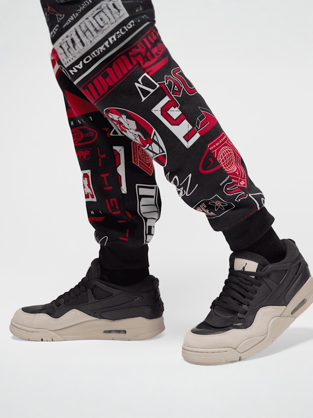Jordan, Essentials All Over Print Fleece Pants, multi-colour, Image 5 of 6