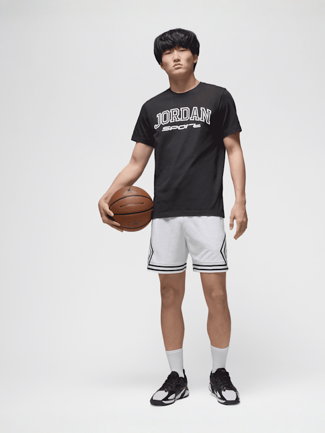 Jordan, Sport Dri-FIT Diamond Mesh-Shorts, biały, Obraz 5 z 5