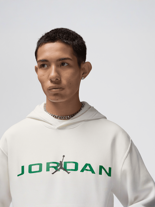 Jordan, Essentials Fleece Hoodie, white, Image 3 of 6