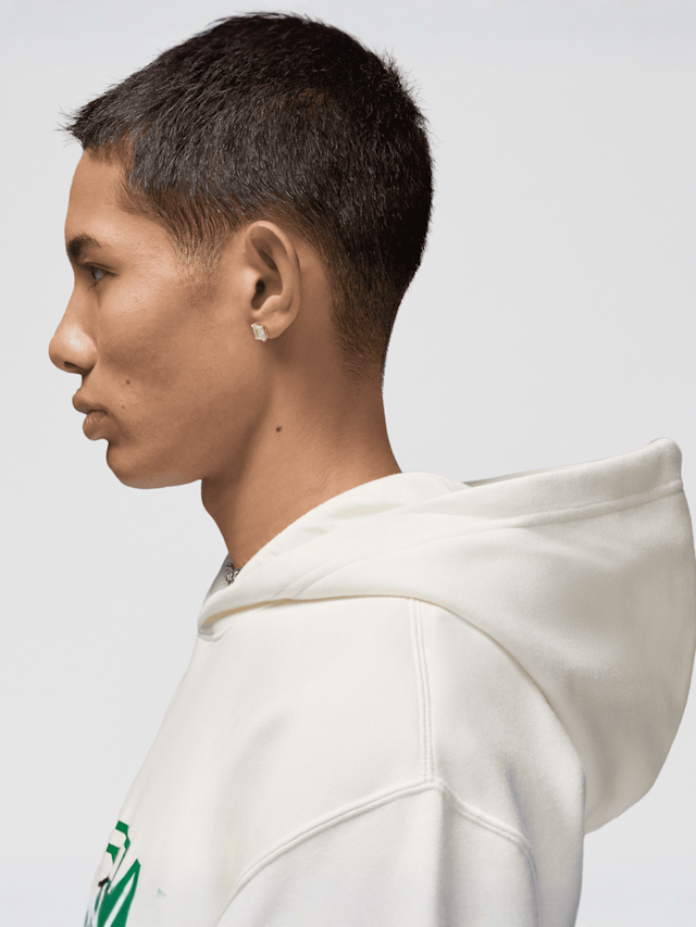 Jordan, Essentials Fleece Hoodie, white, Image 5 of 6