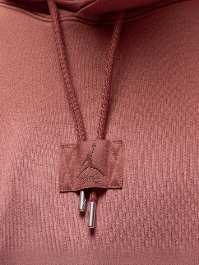 Jordan, Flight Washed Fleece Hoodie, red, Image 4 of 7