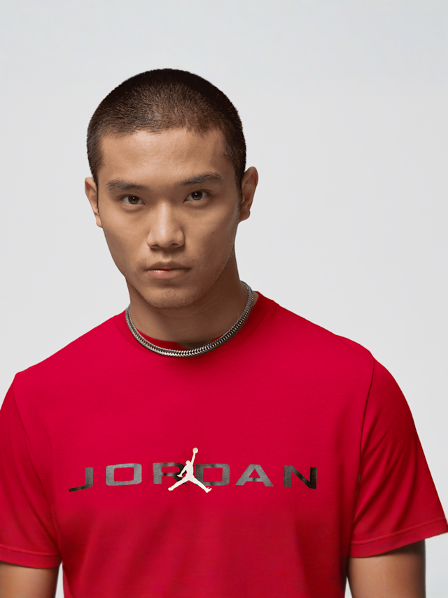 Jordan, Air Short Sleeve Tee, red, Image 3 of 4