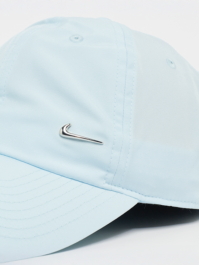 Nike, Dri-FIT Club Unstructured Metal Swoosh Cap, blue, Image 4 of 4