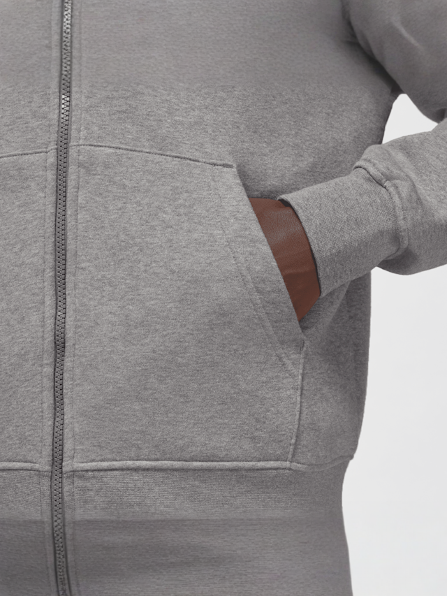 Jordan, Brooklyn Fleece Full-Zip Hoodie, grey, Image 4 of 6