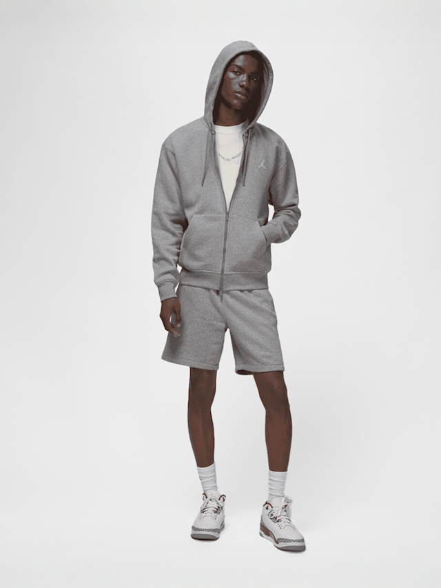 Jordan, Brooklyn Fleece Full-Zip Hoodie, grey, Image 5 of 6