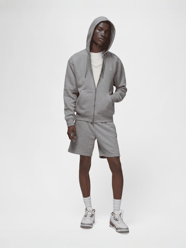Jordan, Brooklyn Fleece Full-Zip Hoodie, grey, Image 6 of 6