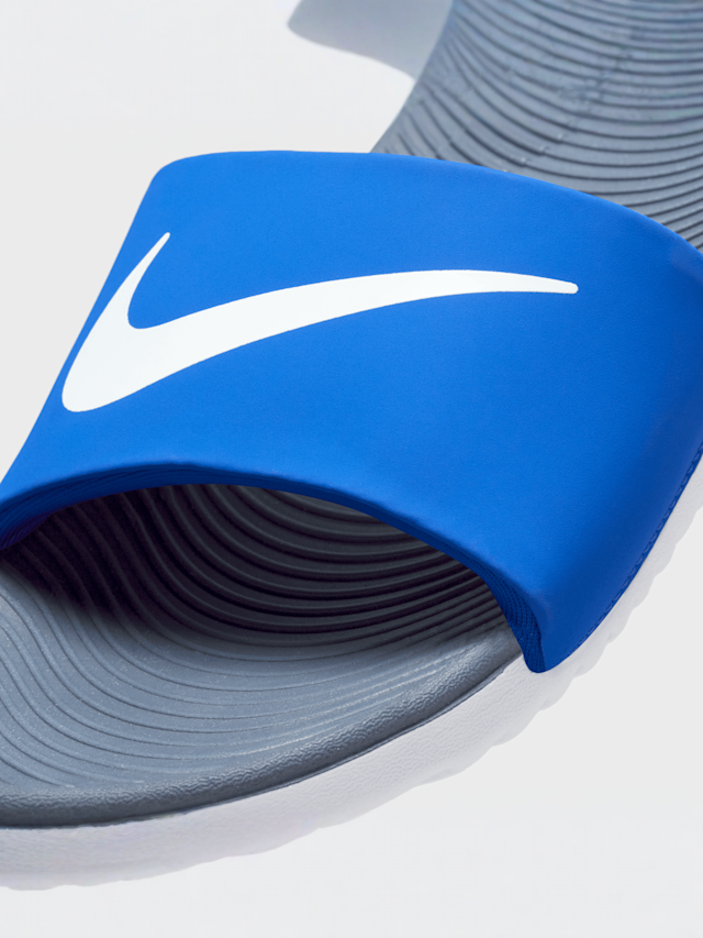 Nike, Kawa Slides (PS), blue, Image 6 of 6