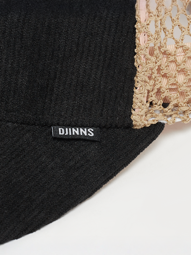 DJINNS, HFT Cap Casual Cord´n Mesh, zwart, Afbeelding 4 van 4