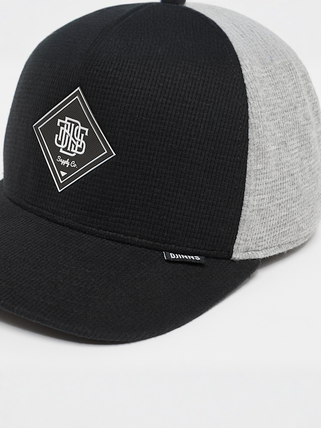 DJINNS, HFT Cap Tiny Waffle, zwart, Afbeelding 4 van 4