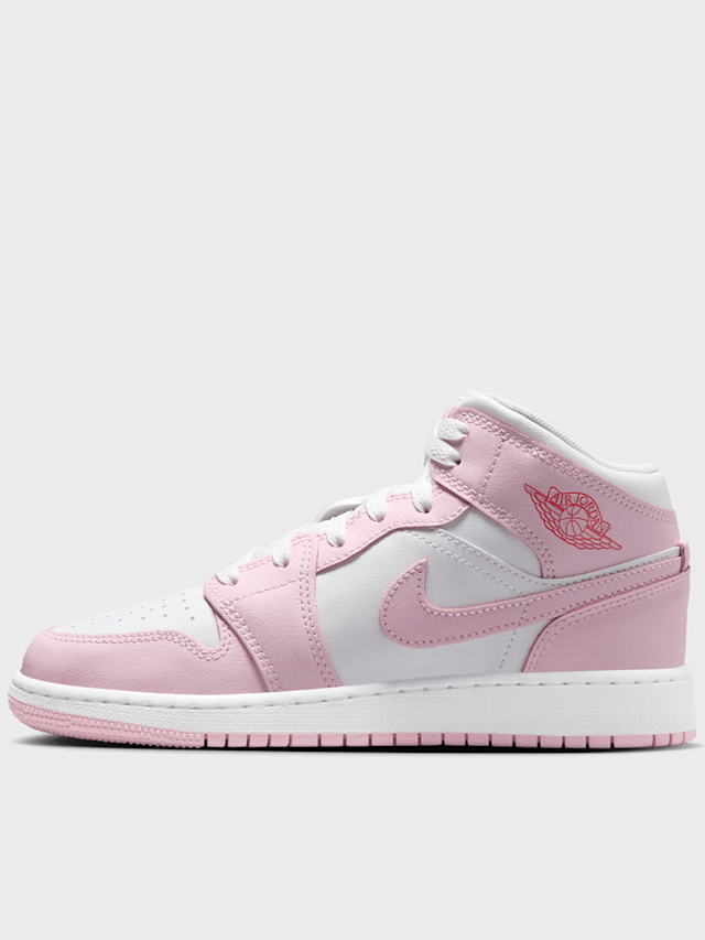 Jordan, Jordan 1 Mid (GS), Pink, Image 1 of 9