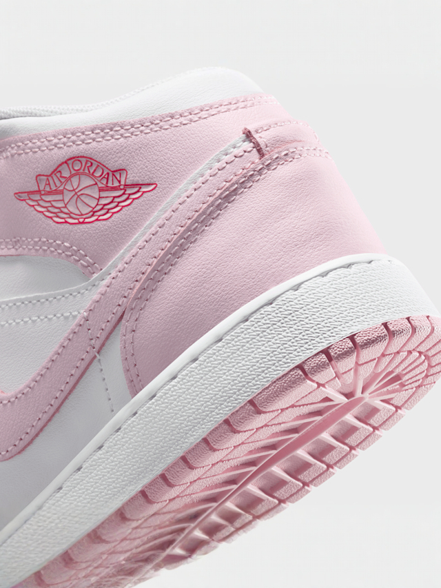 Jordan, Air Jordan 1 Mid (GS), light pink, Image 8 of 9