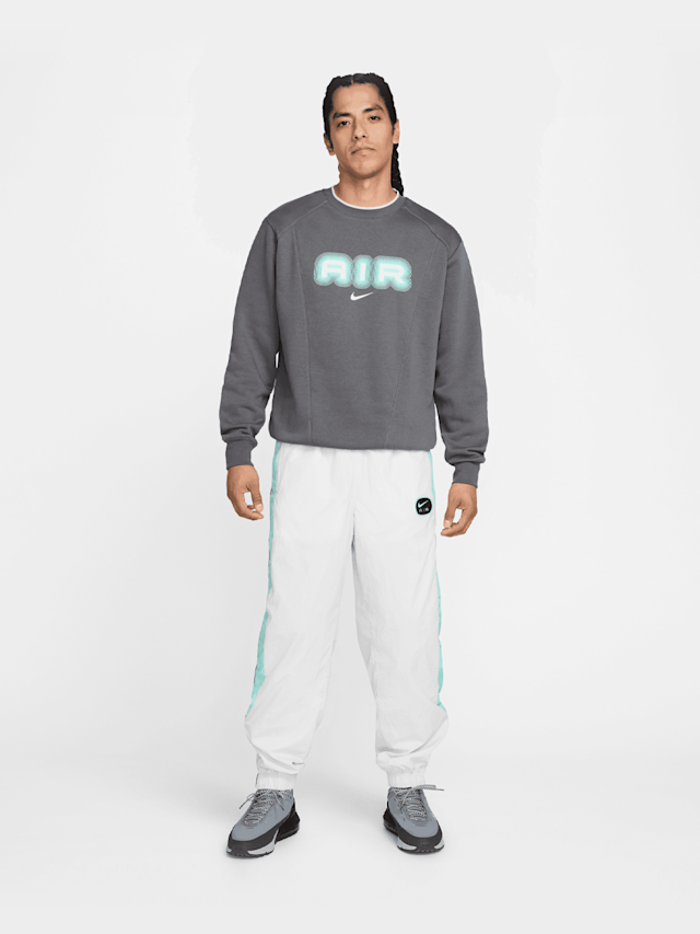 Nike, Sportswear Air Fleece Crew, grijs, Afbeelding 4 van 4
