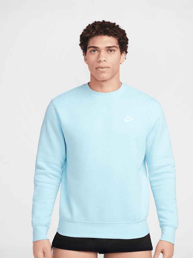 Nike, Sportswear Club Fleece Crewneck, blue, Image 1 of 4