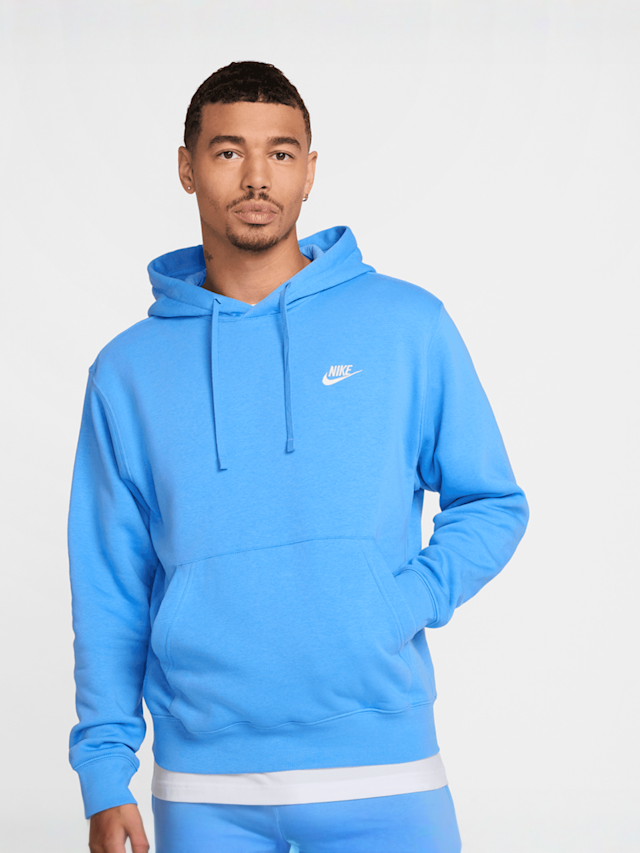 Nike, Sportswear Club Fleece Hoodie, blauw, Afbeelding 1 van 5