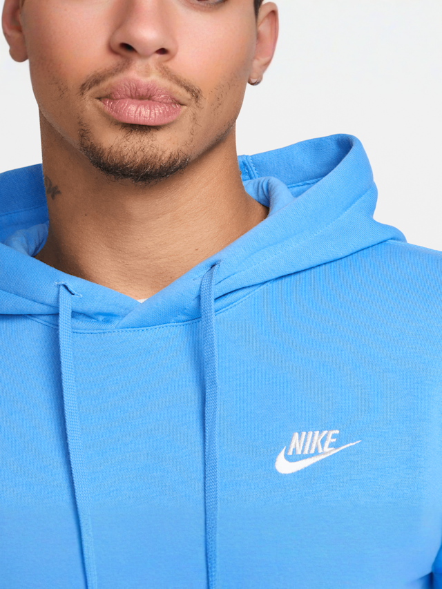 Nike, Sportswear Club Fleece Hoodie, blue, Image 3 of 5