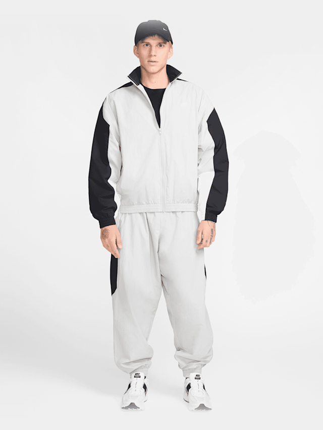 Nike, Club Woven Oversized Track Jacket, grey, Image 5 of 5