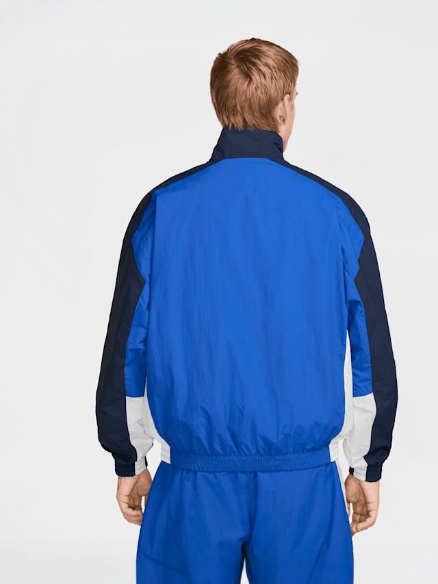 Nike, Club Woven Oversized Track Jacket, blue, Image 2 of 6