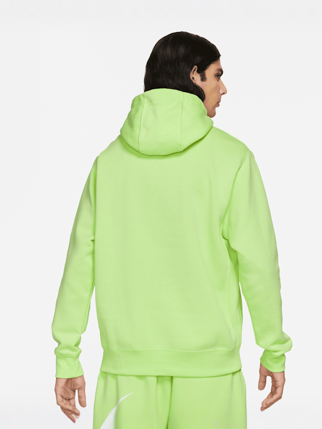 Nike, Sportswear Club Fleece Hoodie, zielony, Obraz 2 z 5