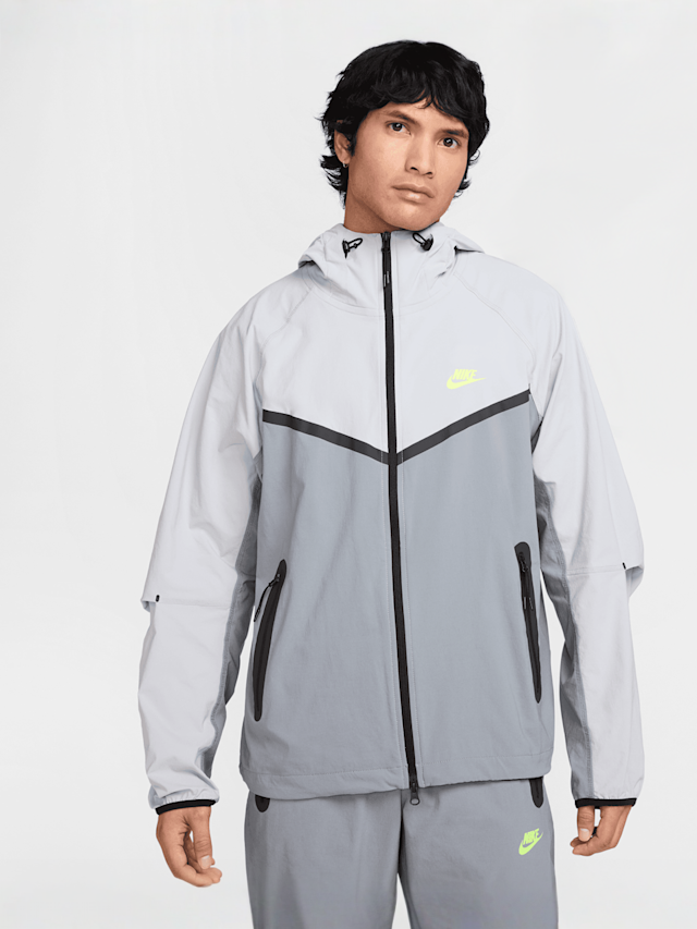 Nike, Tech Woven Full-Zip Windrunner Jacket, grey, Image 1 of 8