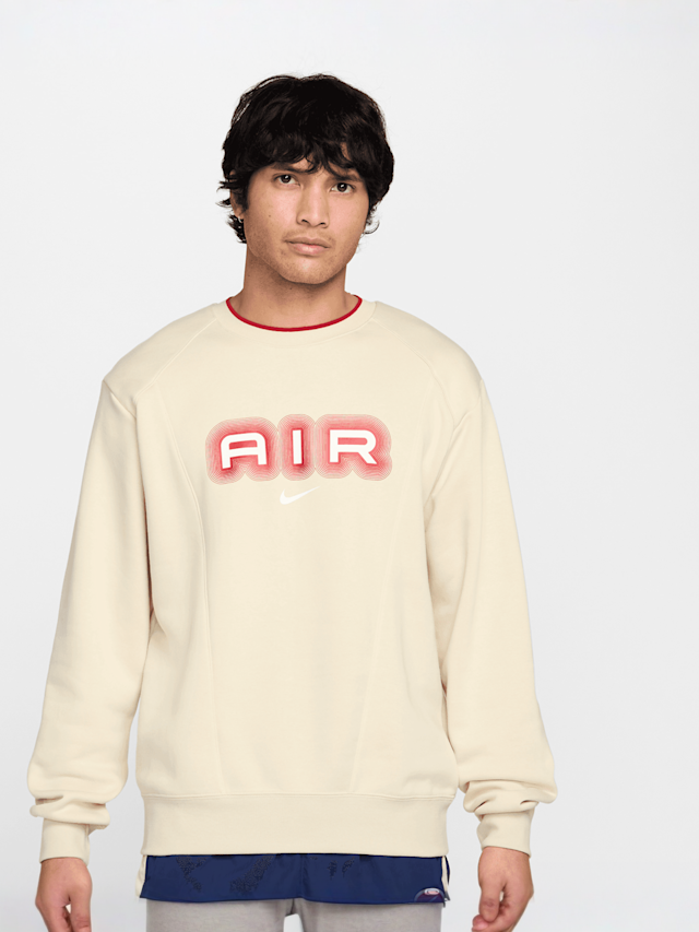 Nike, Sportswear Air Fleece Crew, beige, Image 1 of 4