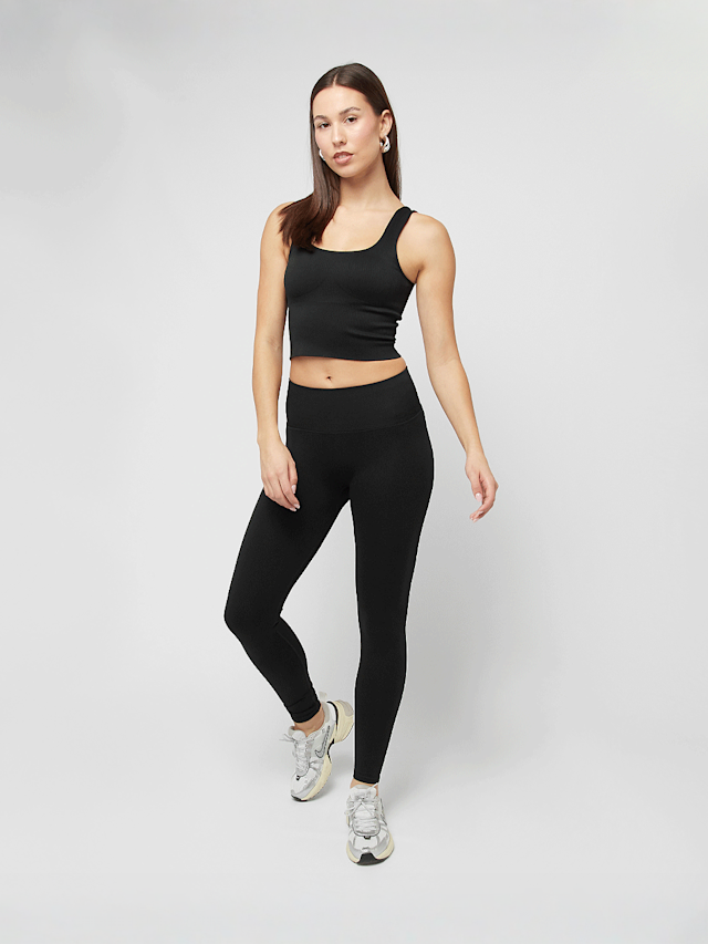 aim'n, Ribbed Seamless Shaping Bralette, black, Image 4 of 4